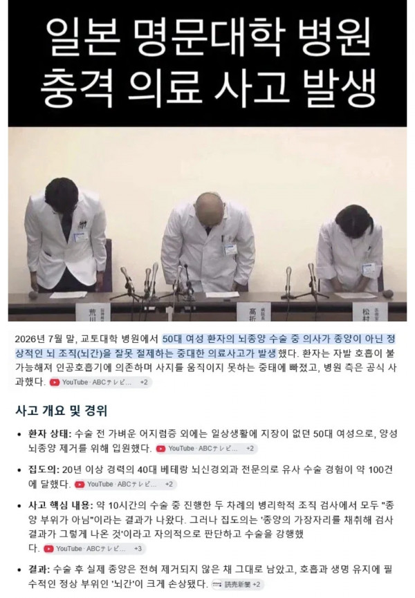 일본 의료사고